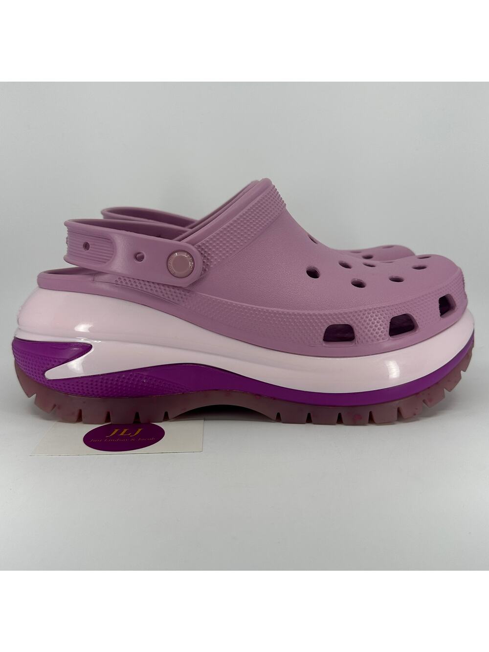 Crocs Women's Mega Crush Hydrangea Purple  Platform Clogs207988 Size 11